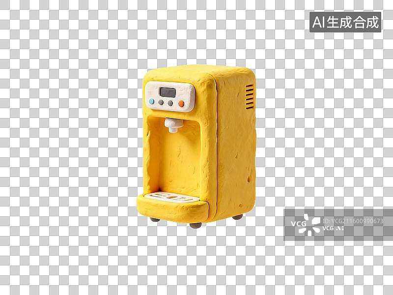 【AI数字艺术】粘土材质的感应饮水机模型图片素材