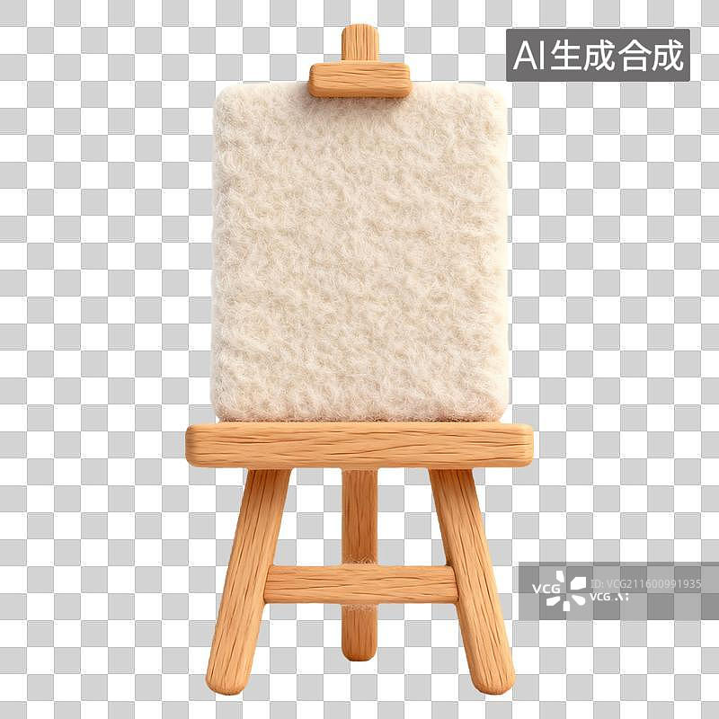 【AI数字艺术】商务办公学习3D卡通羊毛毡质感插画元素展架图片素材