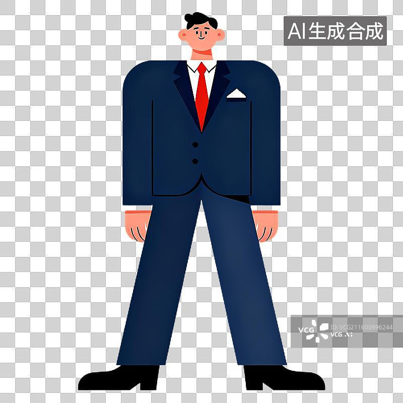 【AI数字艺术】穿着正装的商务男士图片素材