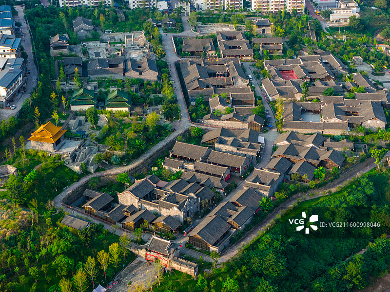 四川省宜宾市屏山县马湖府古城风景区图片素材