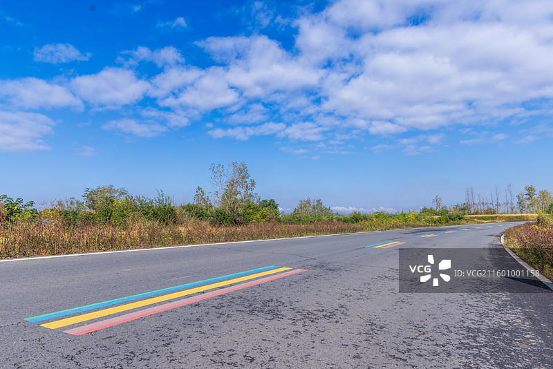 江淮分水岭秋天的风景图片素材