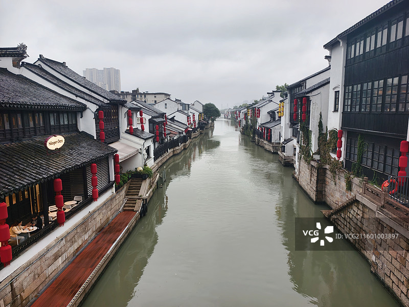 江苏无锡南长街古运河风景图片素材