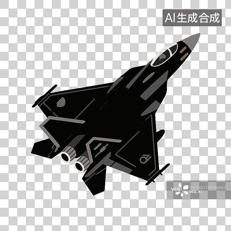 【AI数字艺术】精致的战斗机元素图片素材