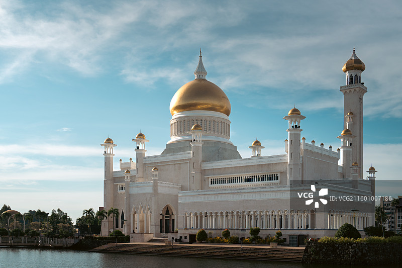 文莱达鲁萨兰国奥玛阿里清真寺图片素材