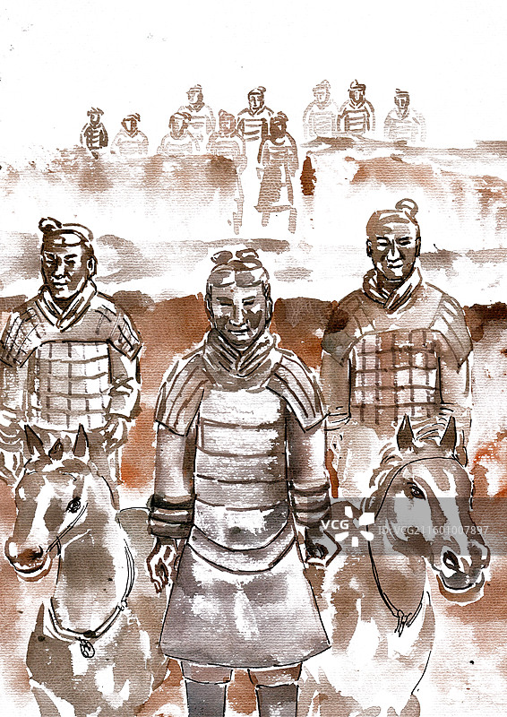 秦始皇兵马俑图片素材