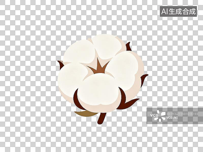 【AI数字艺术】一朵白色的棉花图片素材