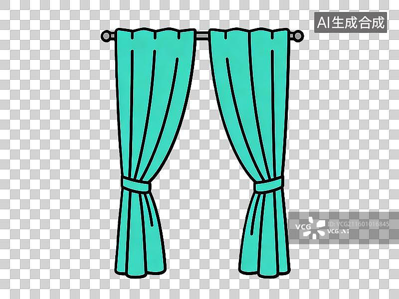 【AI数字艺术】新式的窗帘图片素材