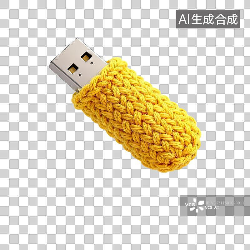 【AI数字艺术】毛线编织的U盘图片素材