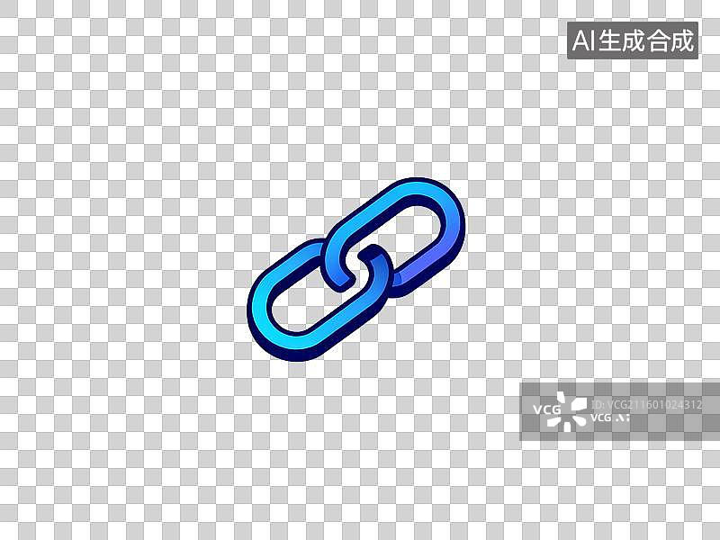 【AI数字艺术】具科技感的扁平插画超级链接图片素材