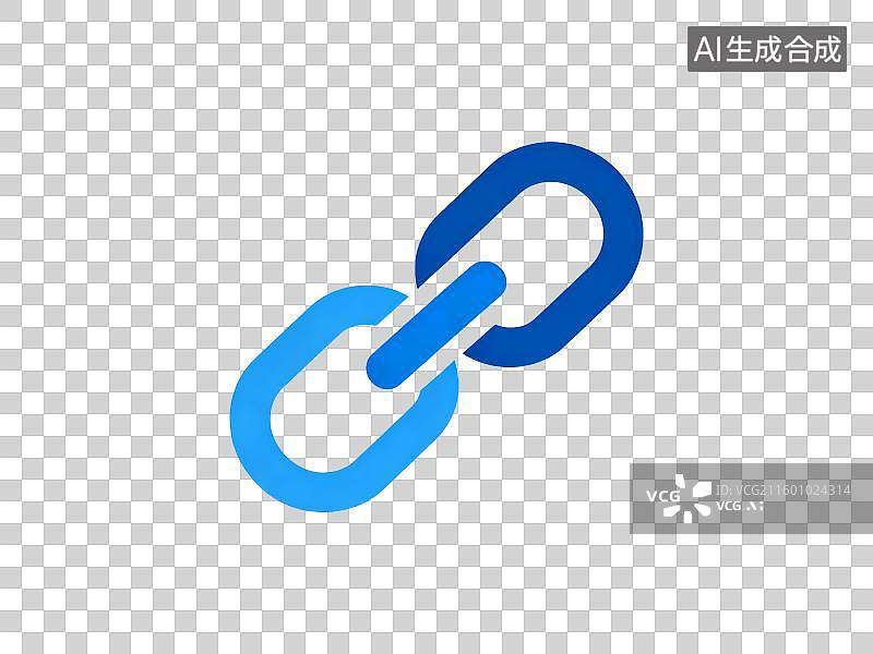 【AI数字艺术】具科技感的扁平插画超级链接图片素材