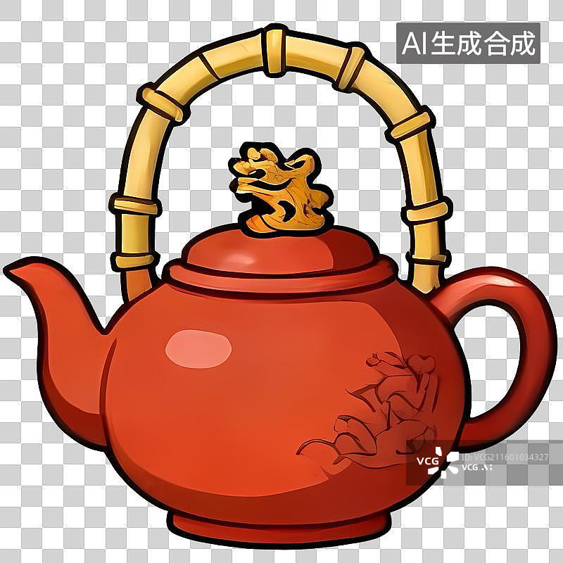 【AI数字艺术】国风传统文化主题可爱卡通物件免抠元素图片素材