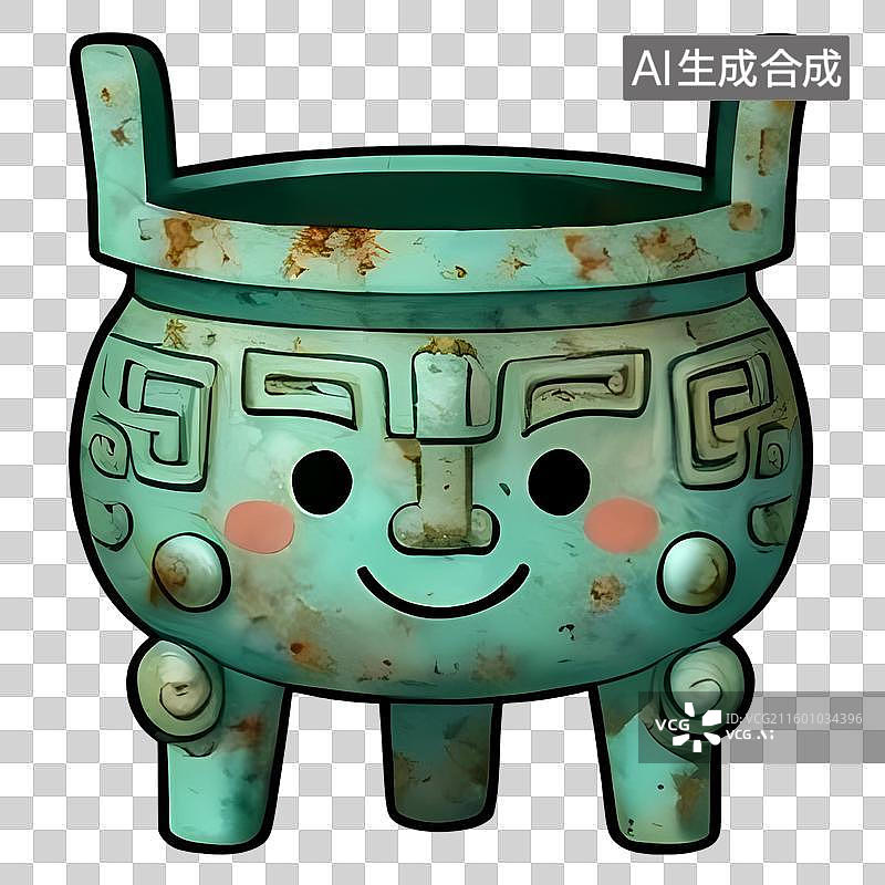 【AI数字艺术】国风传统文化主题可爱卡通物件免抠元素图片素材