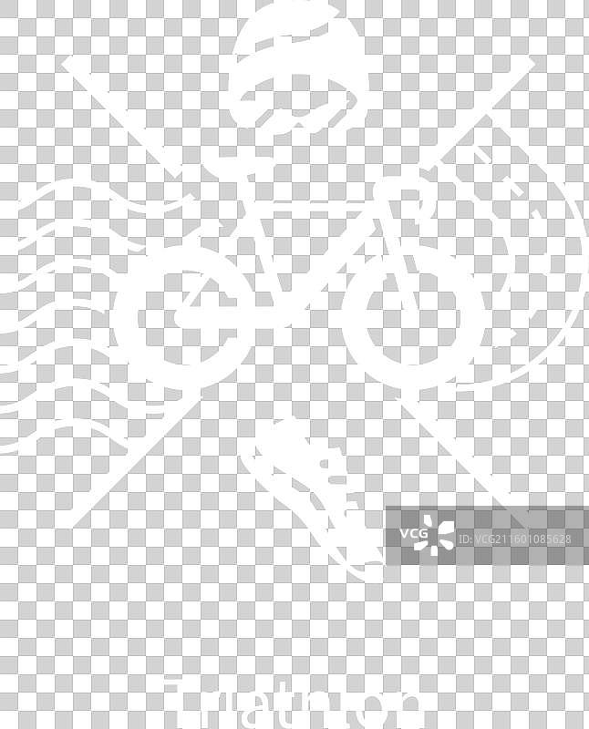 铁人三项 巴黎2024 奥运会会徽图片素材