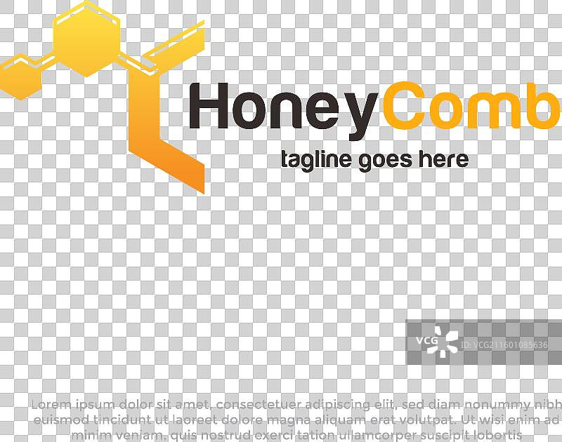 蜂巢Logo设计概念，可以是蜜蜂或科技主题图片素材