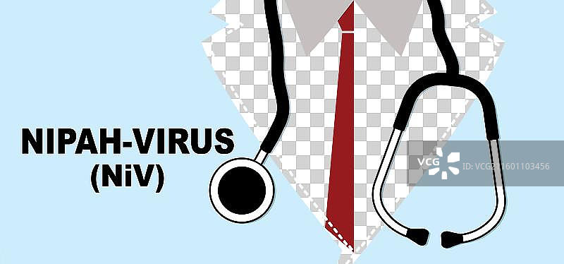 尼帕病毒（NIV）是一种由蝙蝠传播的人畜共患病毒图片素材