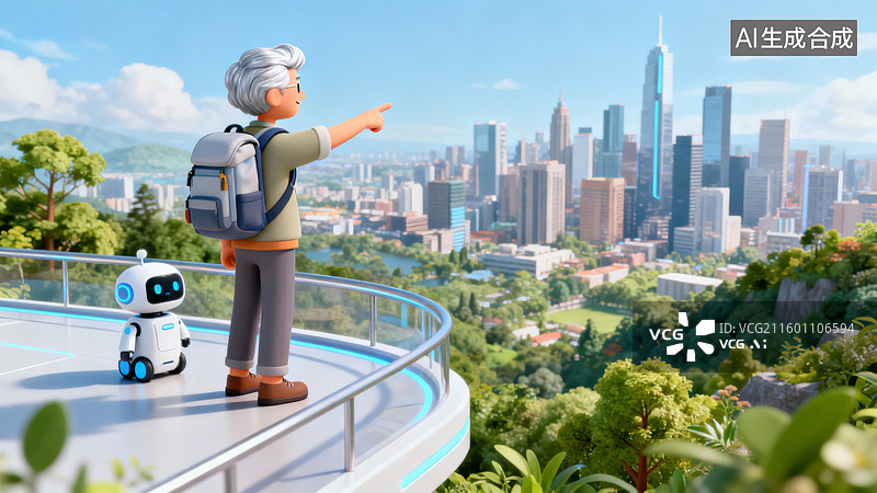 【AI数字艺术】民生，银发经济，退休生活，退休后的健康生活方式图片素材