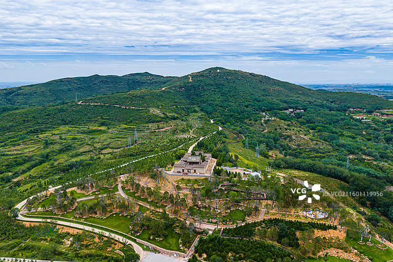 航拍长治市长子县崇庆寺图片素材