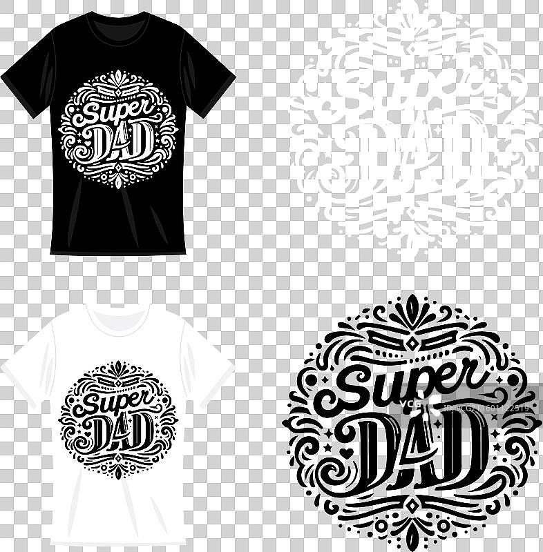 超级爸爸 字体设计 书法 T恤设计图片素材