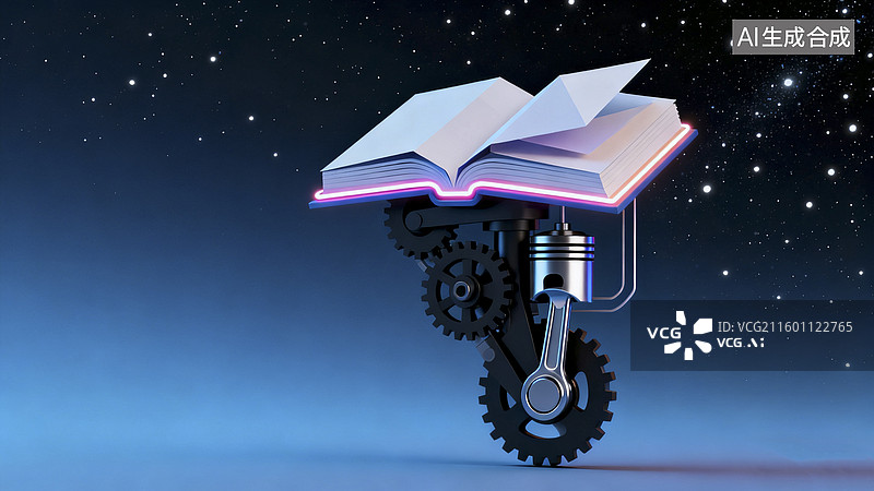 【AI数字艺术】教育与科技创新插画图片素材