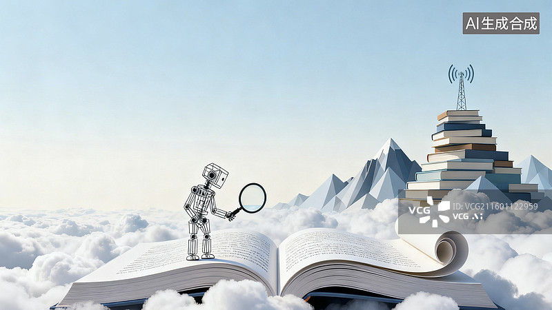 【AI数字艺术】教育与科技创新插画图片素材