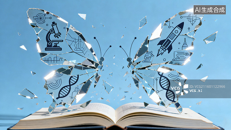 【AI数字艺术】教育与科技创新插画图片素材
