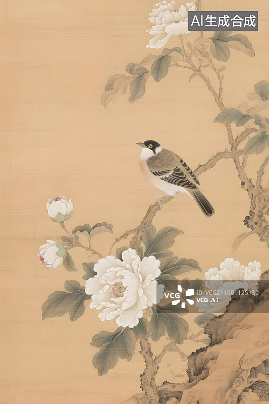 【AI数字艺术】工笔花鸟图图片素材