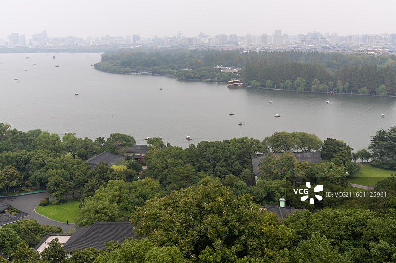 浙江杭州灵隐寺丁湖风光图片素材