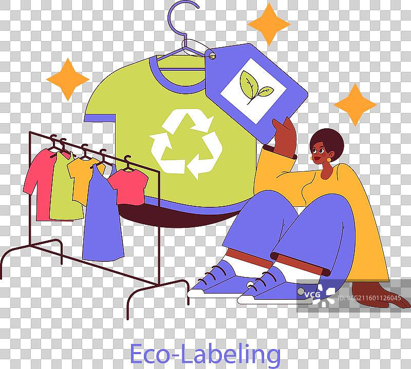 可持续材料，平铺图片素材