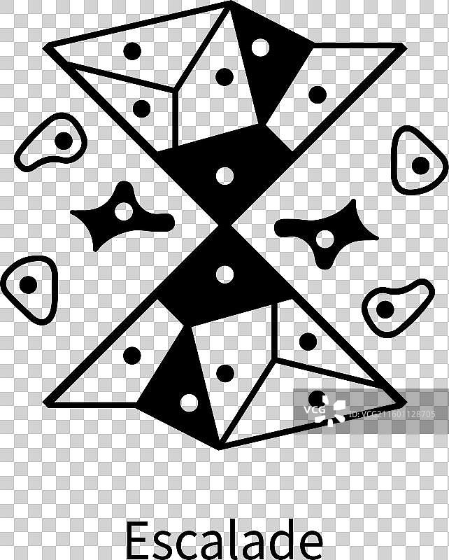 2024年巴黎奥运会攀岩图标标志图片素材