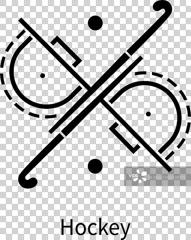 曲棍球图标 2024年巴黎奥运会标志图片素材