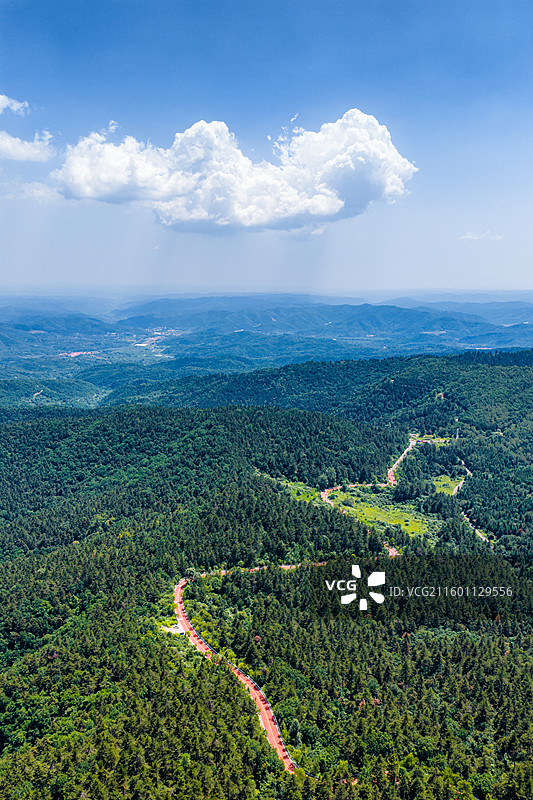 航拍长治沁源霍上线公路风光图片素材