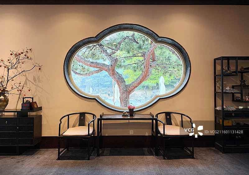 香山饭店内一景图片素材