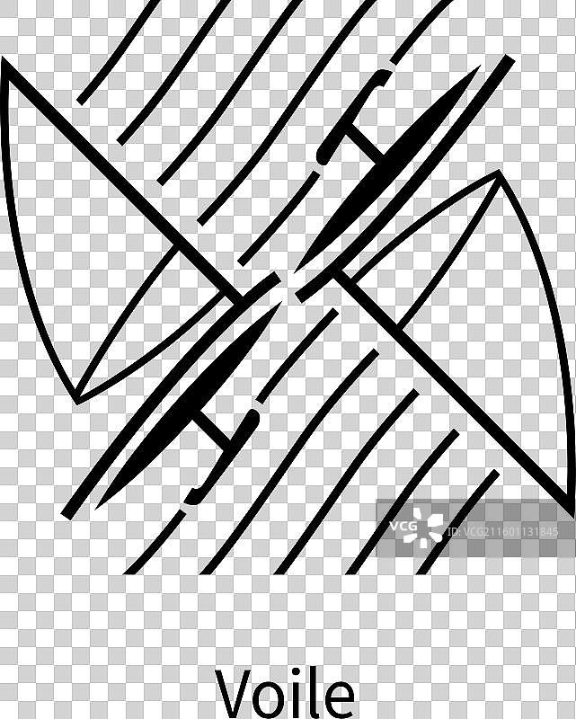 2024年巴黎奥运会帆船比赛标志图片素材