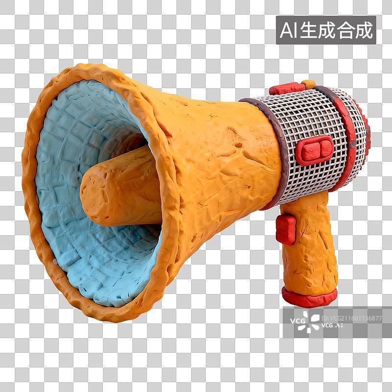 【AI数字艺术】色彩鲜艳好玩的扩音玩具图片素材