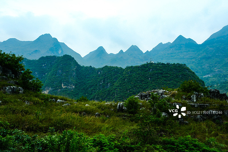 中国贵州黔西南州贞丰县北盘江花江峡谷风光，横竖都是世界第一的花江峡谷风光图片素材