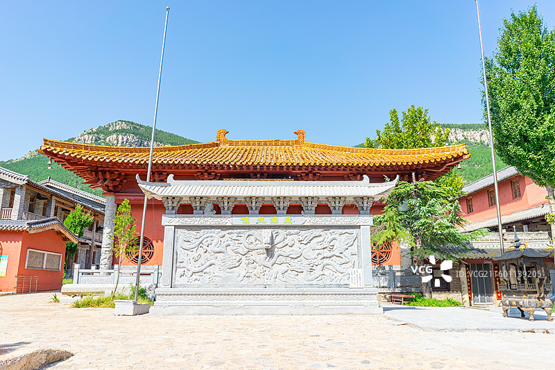 中国山东省泰安市肥城县吕仙景区湖屯镇陶山西麓，陶公幽栖寺（西幽寺）遗址旅游风景区户外白昼无人图像摄影图片素材