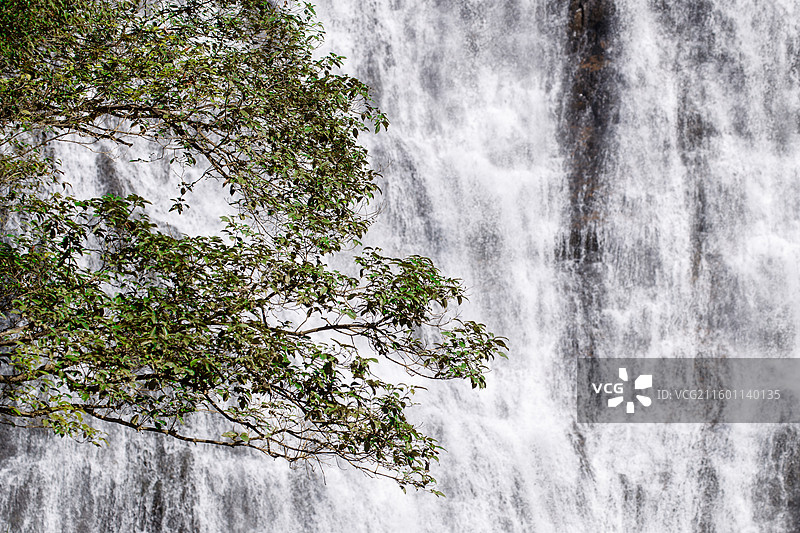 周宁九龙漈瀑布，华东地区最大的瀑布群图片素材