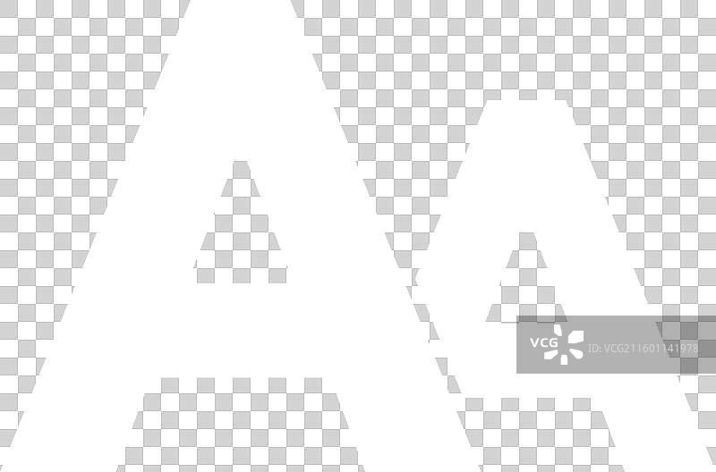 font size icon in square isolated on white backgro图片素材