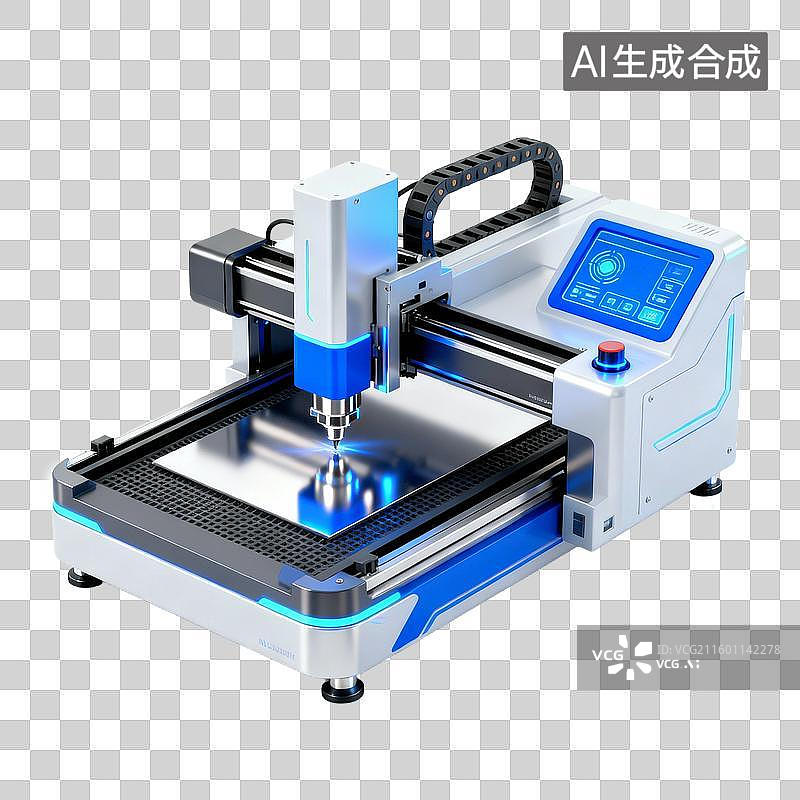 【AI数字艺术】纳米级，珠宝级，模块化，便携式折叠式，概念级，光固化一体，生物兼容激光雕刻机图片素材