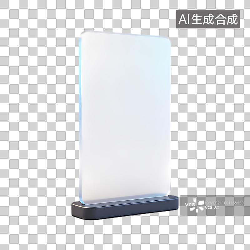 【AI数字艺术】现代简约透明展示架图片素材