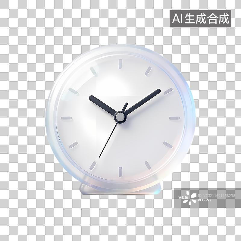 【AI数字艺术】清晰现代的模拟时钟图片素材
