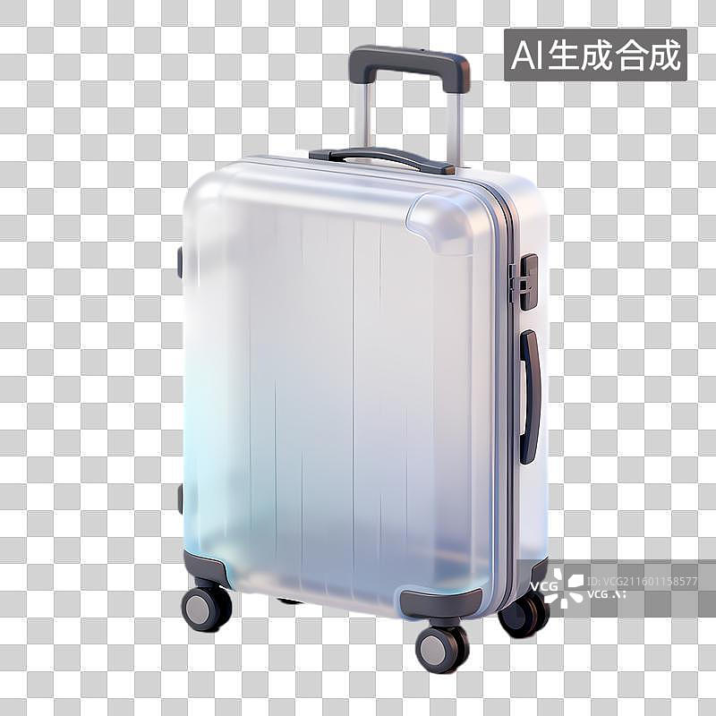 【AI数字艺术】现代简约可滚动旅行行李箱图片素材
