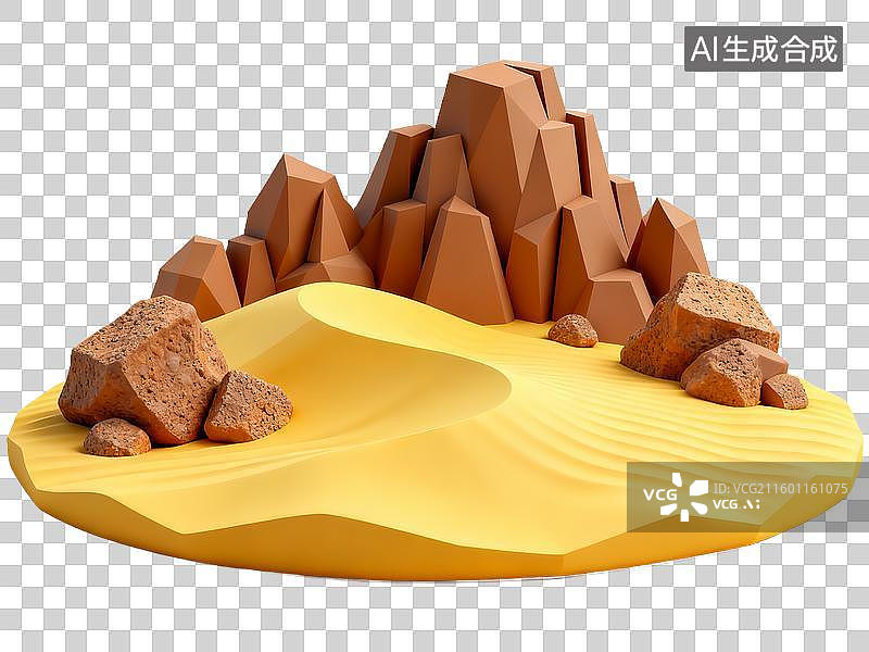 【AI数字艺术】旅游出行 自然景观 沙漠岩石地貌场景图片素材