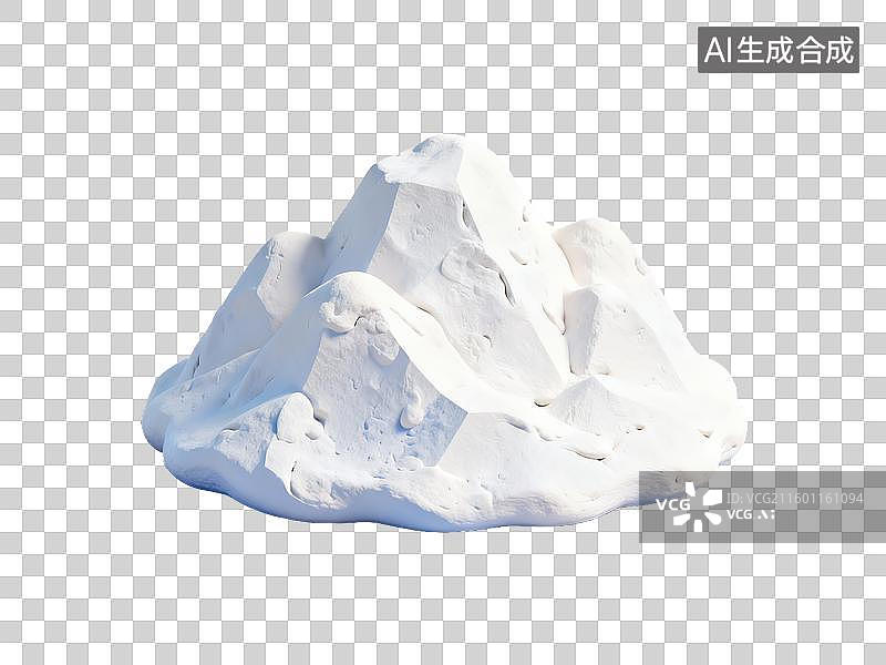 【AI数字艺术】旅游出行 自然景观 白色山形雕塑图片素材