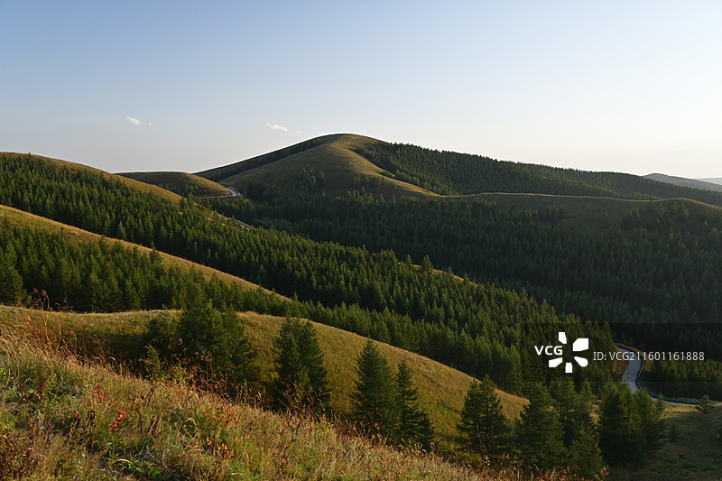 内蒙古乌兰察布-红石崖大青山图片素材