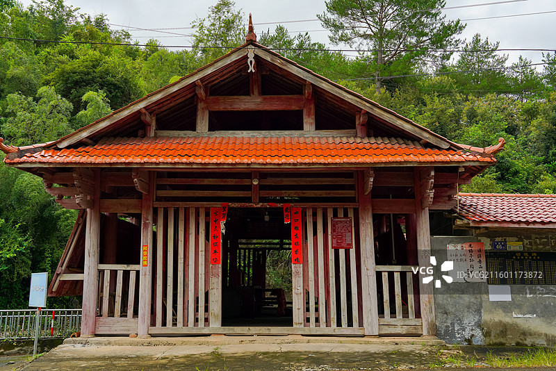 福建省龙岩市上杭县，白玉村，白玉镇龙桥图片素材