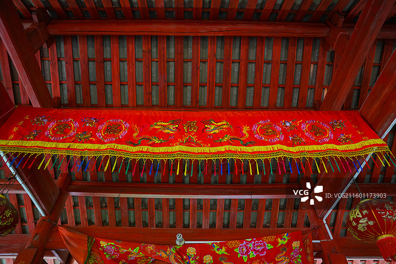 福建省龙岩市上杭县，白玉村，白玉镇龙桥图片素材