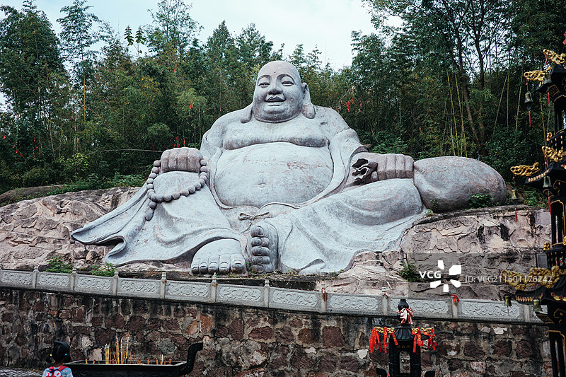 安徽合肥紫蓬山国家森林公园与西庐寺风光图片素材