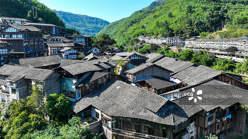 贵州省遵义赤水市丙安古镇风光图片素材