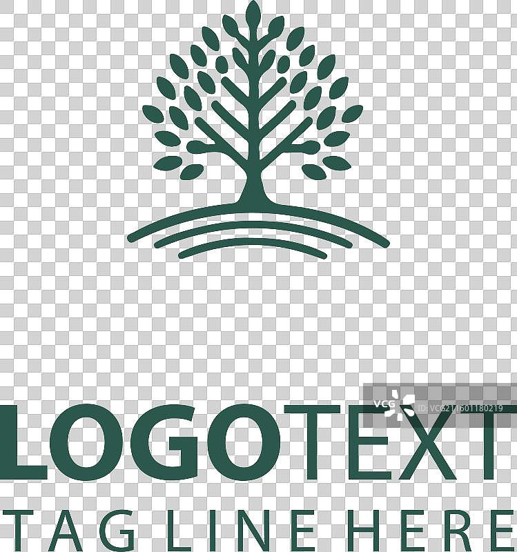 线性树形标志图片素材